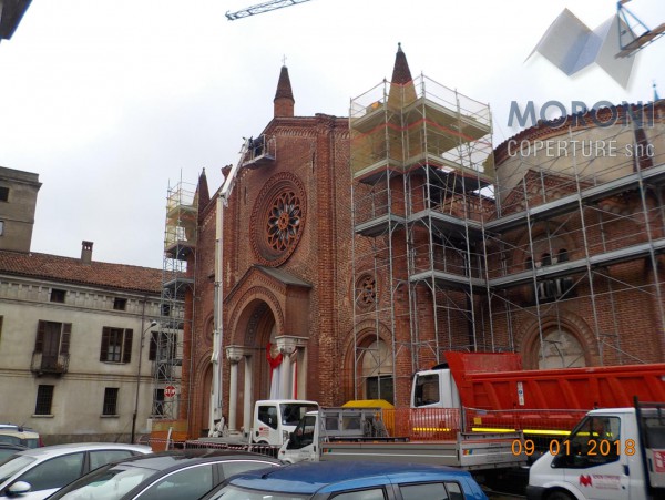 MANUTENZIONE, BONIFICA E RIPRISTINO COPERTURA CHIESA - Soncino (CR)