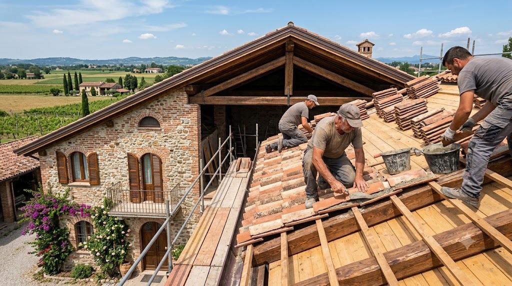 Ristrutturare il tetto di un cascinale rurale o vincolato: la guida ai materiali ammessi
