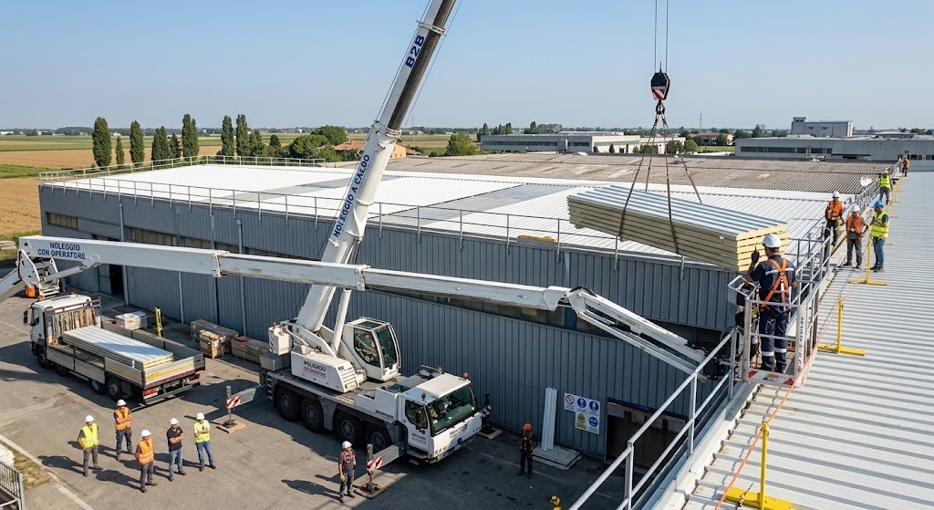 Noleggio gru e piattaforme aeree: perché conviene il servizio con operatore (noleggio a caldo)